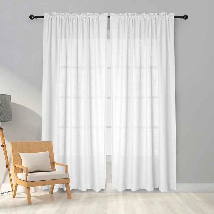 White Sheer Curtains