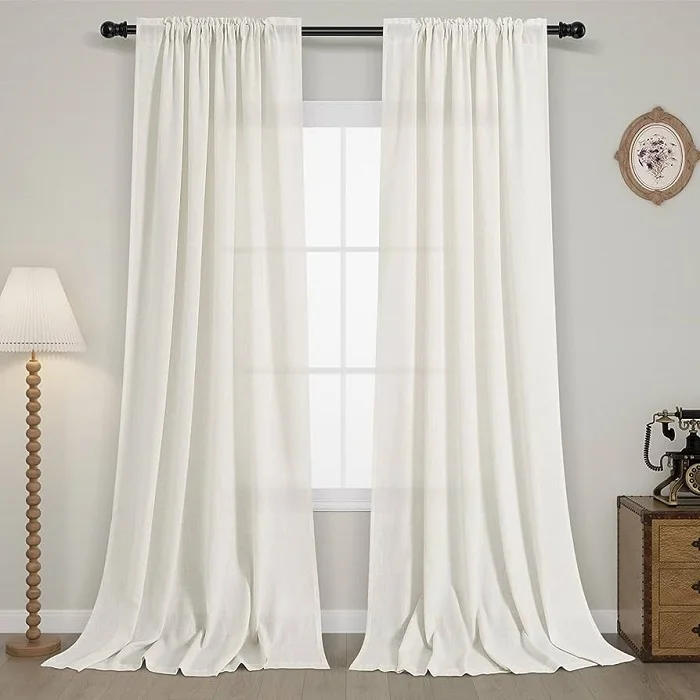 White Sheer Curtains